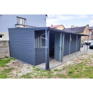 Garaż Blaszany 3,5m x 7m spad w bok Brama wiata... - Garaże i wiaty - Gdynia - zdjęcie 2