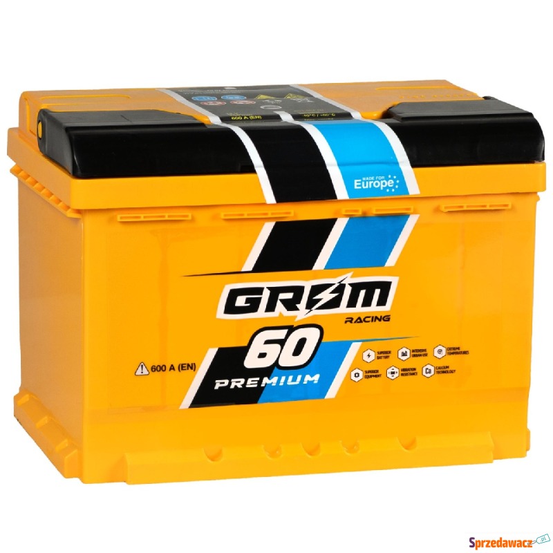 Akumulator 60Ah 600A Grom Racing - Akumulatory - Zawiercie