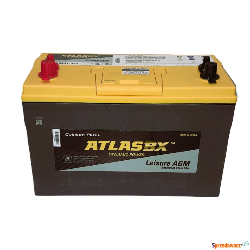 Akumulator 90Ah 750A L+ Atlas agm BX Dynamic Power - Akumulatory - Wrocław