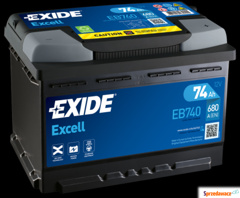 Akumulator Exide Excell 74Ah 680A...