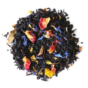Herbata czarna EARL GREY ORIENTAL 100g premium liściasta sypana herbatka bławatek płatki róży kwiat 