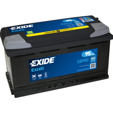 Akumulator 95Ah 800A Exide Excell EB950 en prawy... - Akumulatory - Lubin - zdjęcie 1