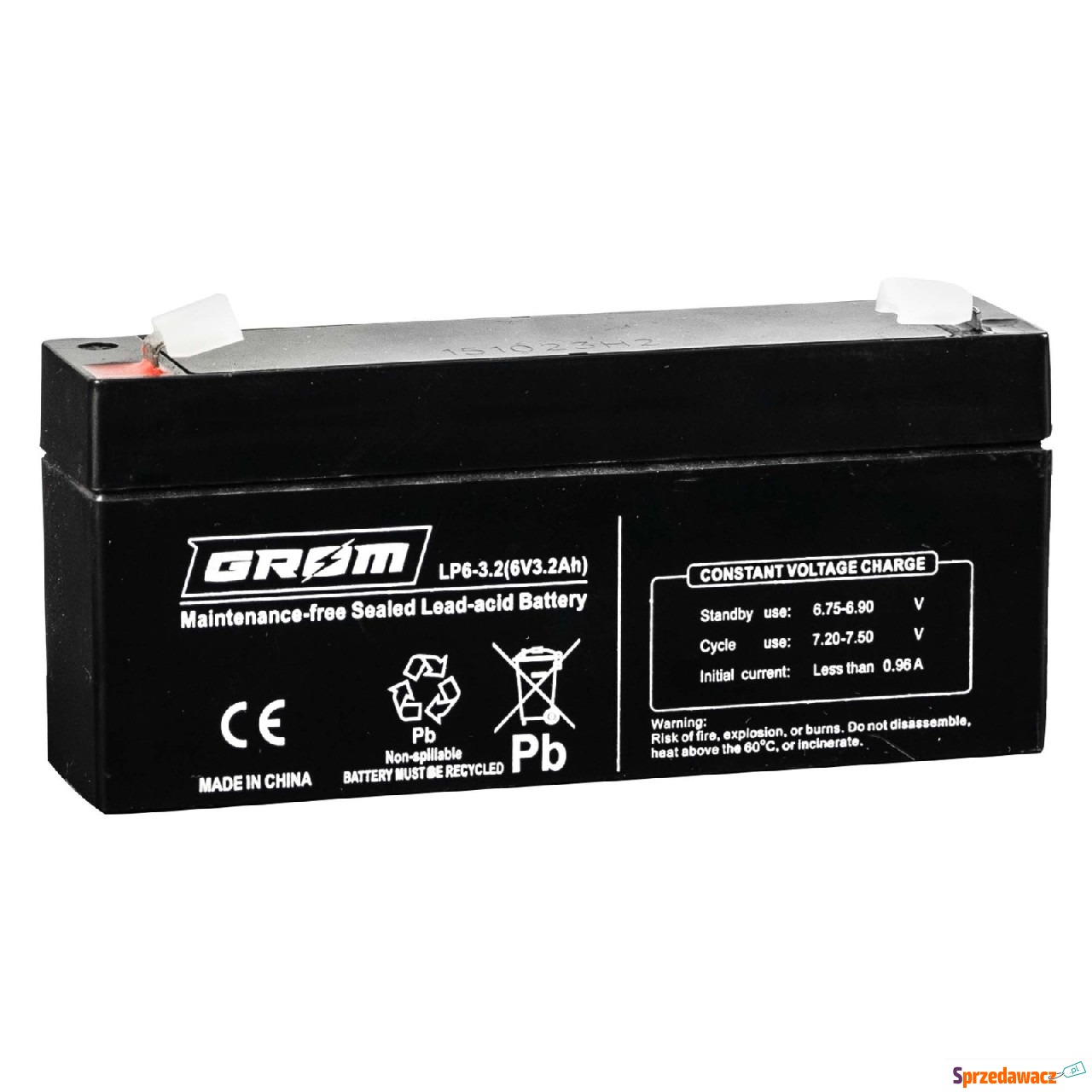 Akumulator 6V 3,2Ah grom