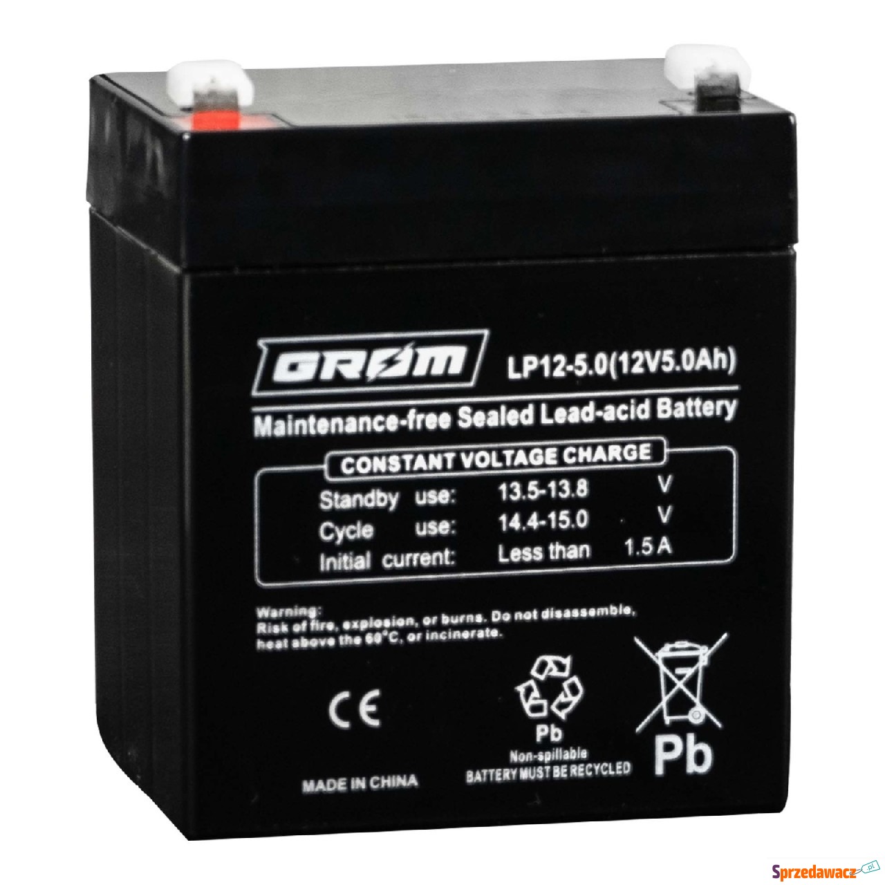 Akumulator 12v 5Ah grom