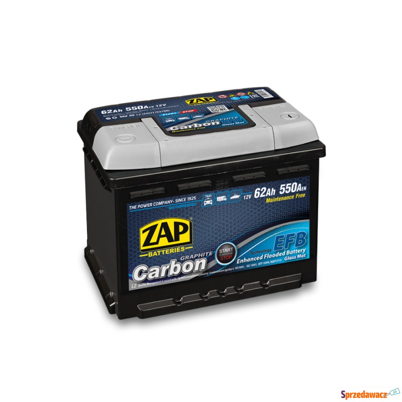 Akumulator 60Ah Zap Carbon EFB...