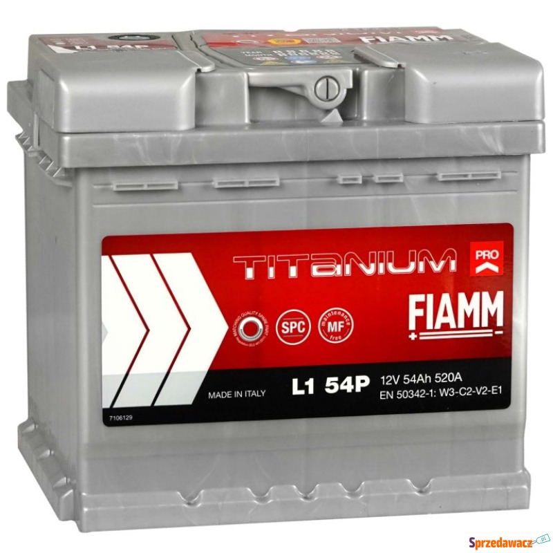 Akumulator 12V 54Ah 520A Fiamm Titanium Pro Prawy... - Akumulatory - Lubin