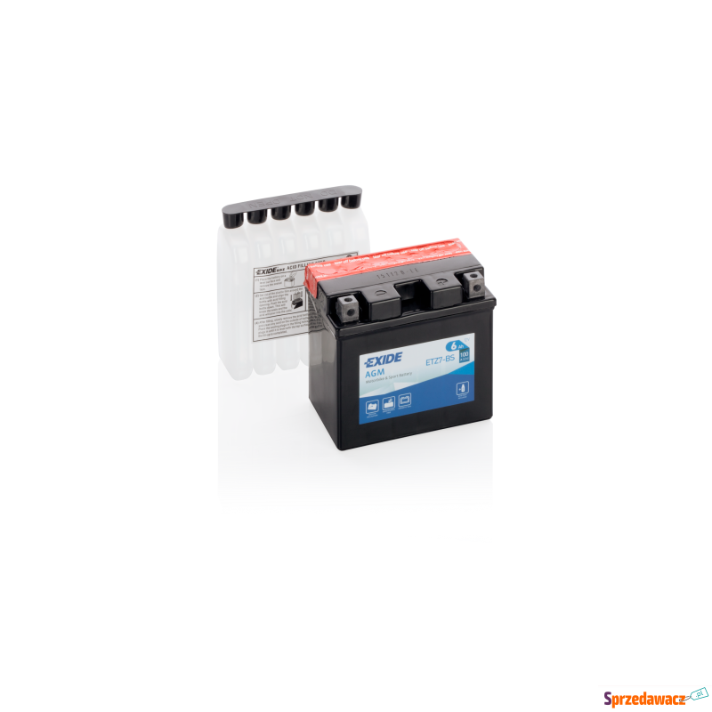Akumulator motocyklowy 6Ah Exide Etz7-bs YTZ7-BS... - Układ elektryczny - Włocławek