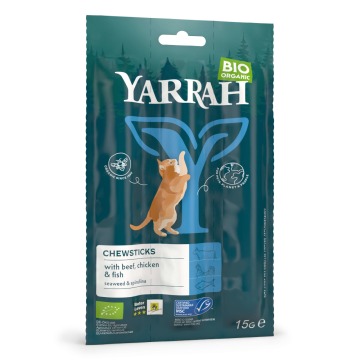 Yarrah Bio Chew Sticks, pałeczki do żucia dla kota - 9 sztuk