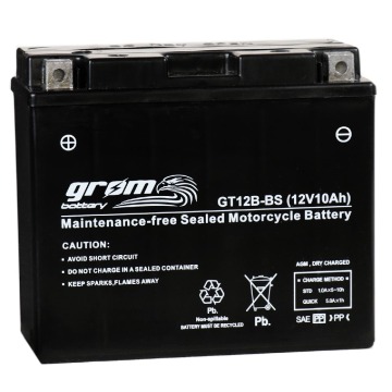 Akumulator motocyklowy Grom GT12B-BS YT12B-BS... - Układ elektryczny - Gniezno - zdjęcie 1