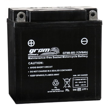 Akumulator motocyklowy Grom GT9B-BS YT9B 12v 9ah... - Układ elektryczny - Gniezno - zdjęcie 1