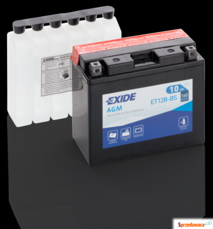 Akumulator motocyklowy Exide ET12B-BS YT12B-BS... - Układ elektryczny - Gniezno