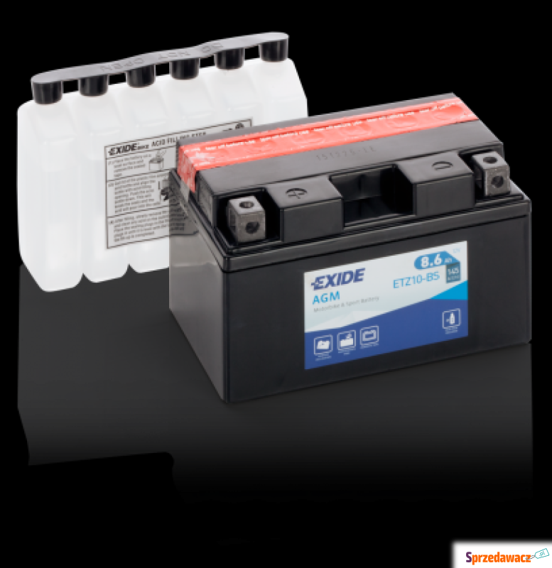 Akumulator motocyklowy Exide ETZ10-BS YTZ10-BS... - Układ elektryczny - Gniezno