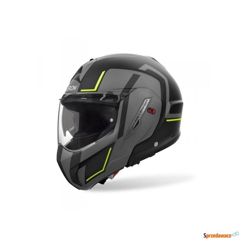 AIROH KASK SYSTEMOWY MATHISSE II GENIUS YELLOW... - Kaski motocyklowe - Gdynia