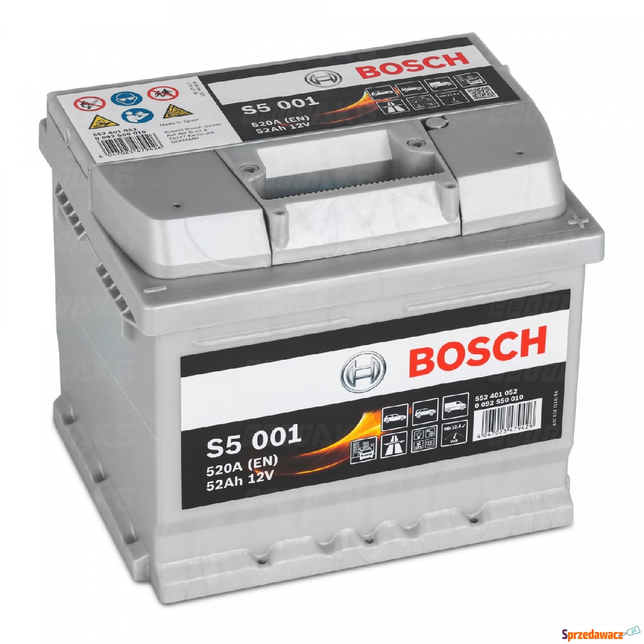 Akumulator 52Ah 520A EN Bosch prawy...