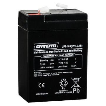 Akumulator 5.0Ah 6V Grom żelowy LP6-5.0