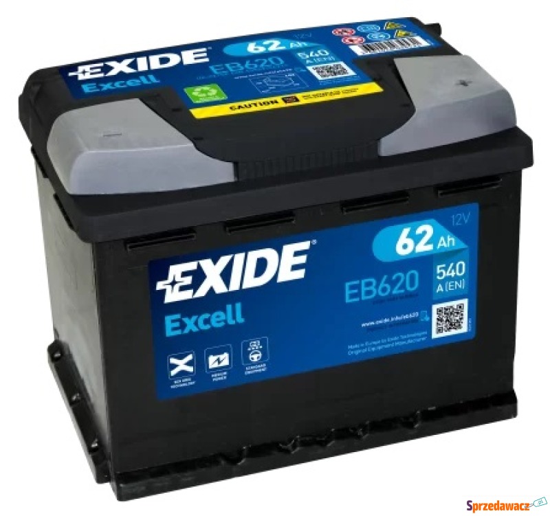Akumulator 62Ah 540A Exide Excell...