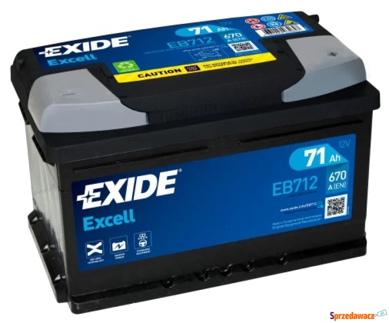 Akumulator 71Ah 670A Exide Excell...