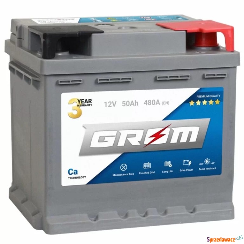 Akumulator 50Ah 480A GROM Premium