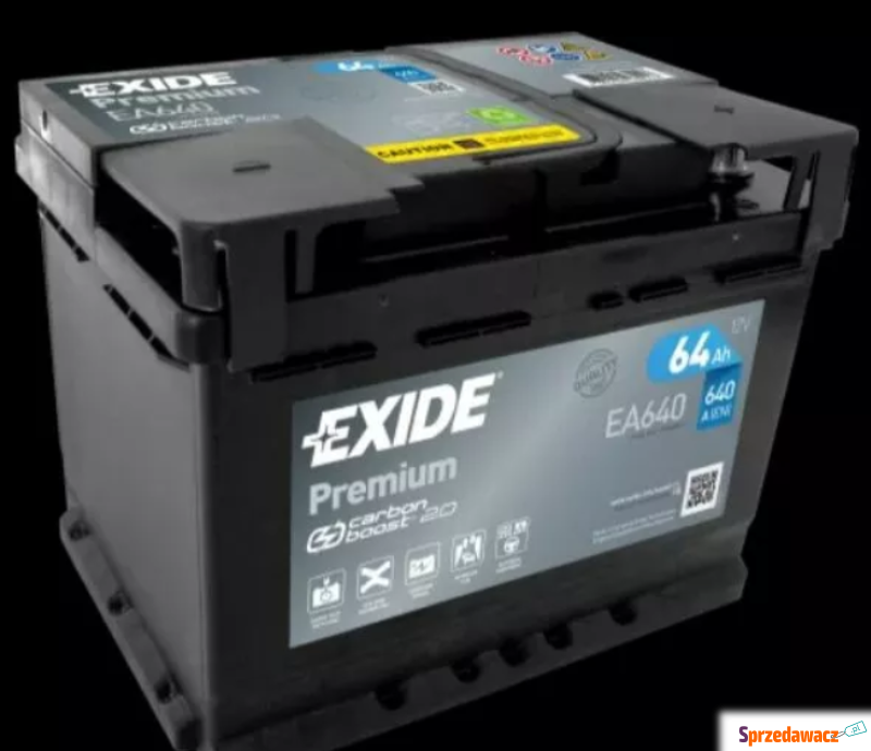 Akumulator 64Ah 640A Exide Premium