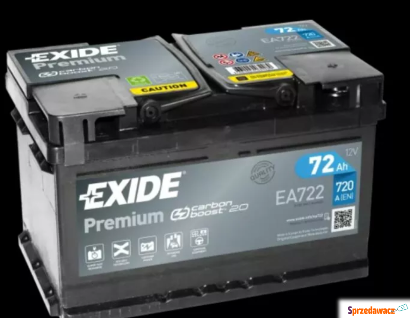 Akumulator 72Ah 720A Exide Premium