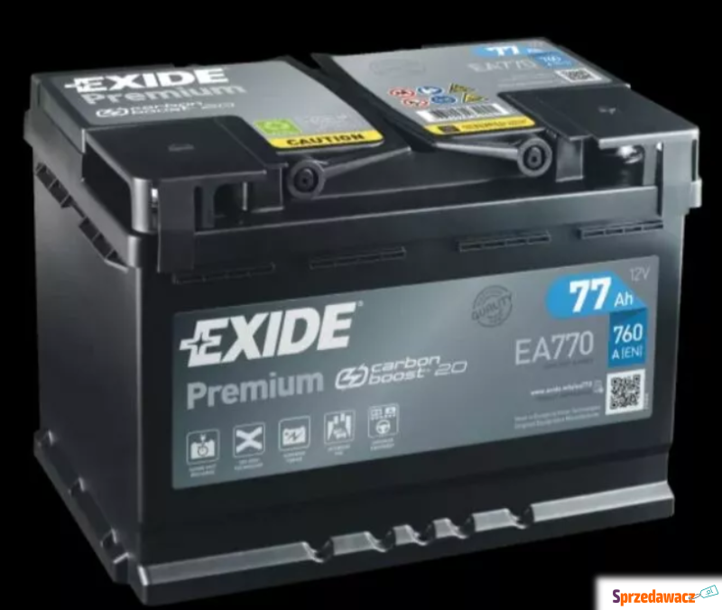 Akumulator 77Ah 760A Exide Premium