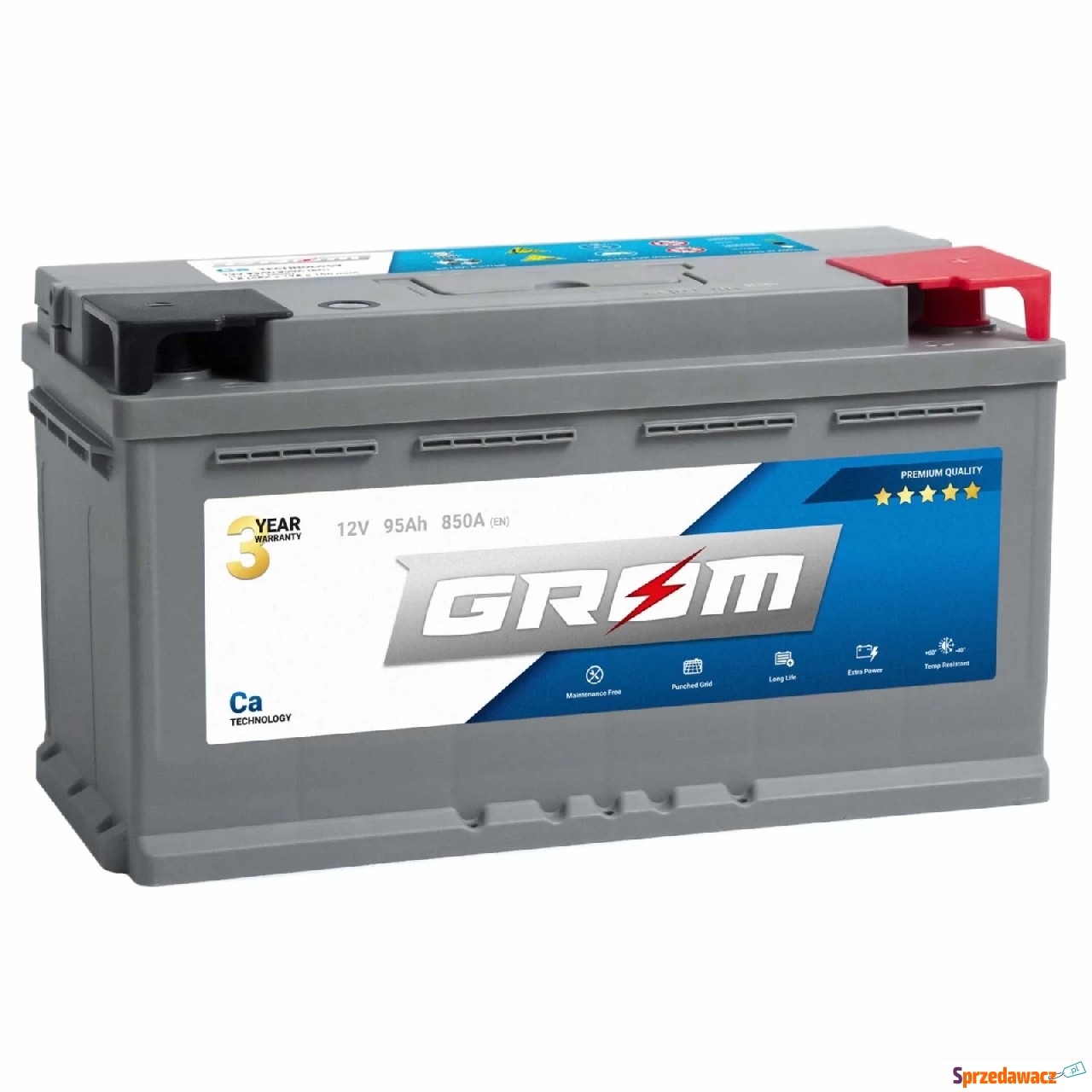 Akumulator 95Ah 850A GROM Premium