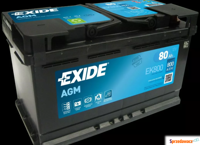Akumulator 80Ah 800A Exide AGM...