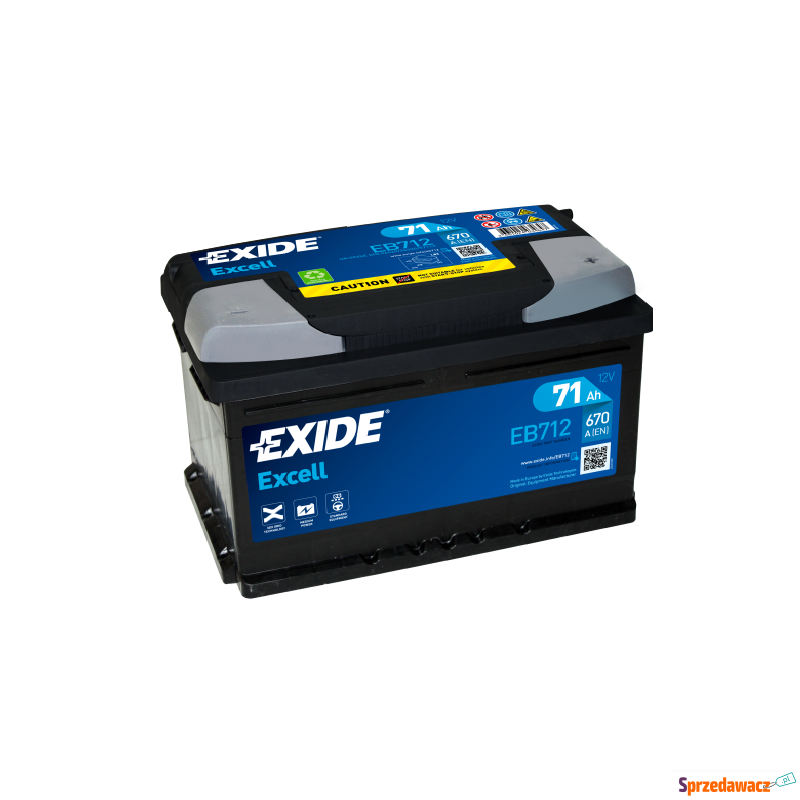 Akumulator 71Ah 670A exide excell