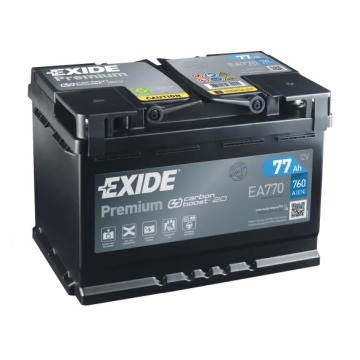 Akumulator 77Ah 760A Exide Premium P+ || Gliwice, Toszecka 11