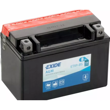 Akumulator motocyklowy 12V 8Ah 120A Exide etx9-BS ytx9-BS