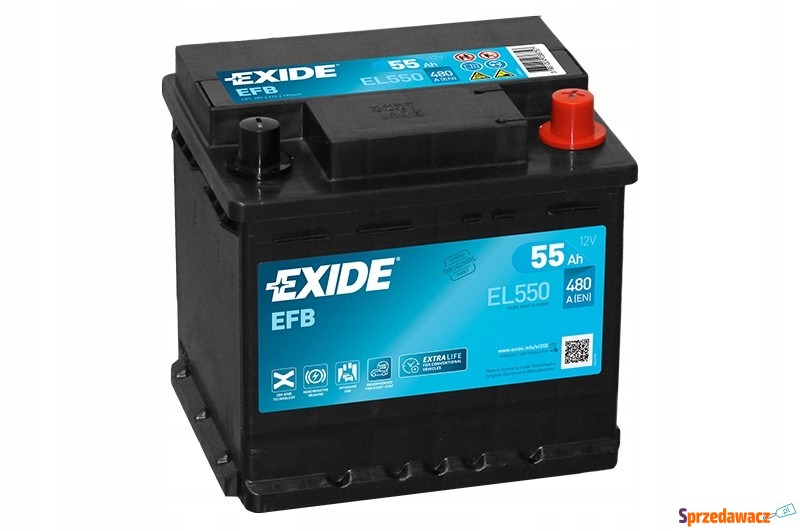 Akumulator 55Ah 540A Exide EFB