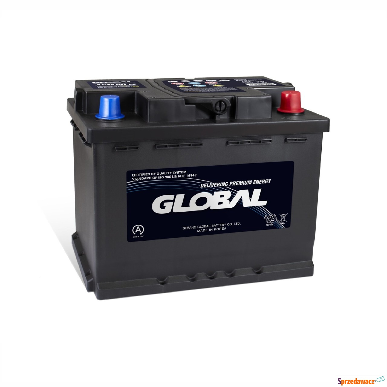 Akumulator 60Ah 640A Global agm