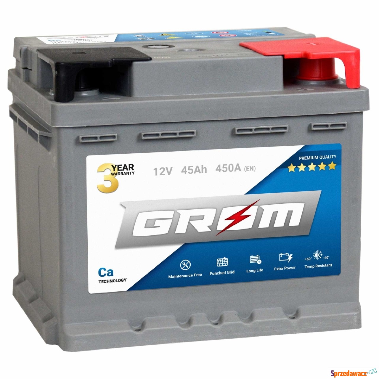 Akumulator 45Ah 450A GROM Premium...