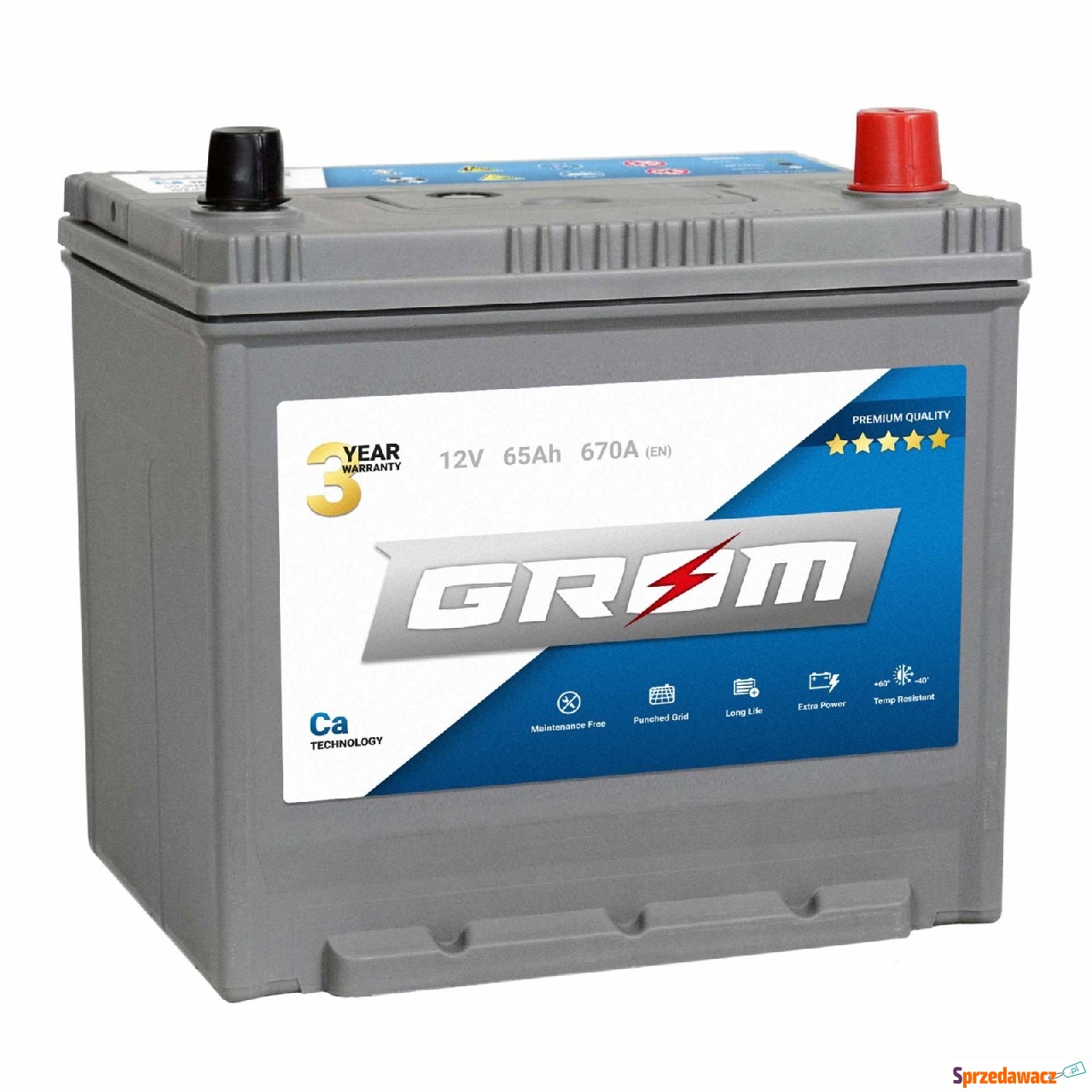Akumulator 65Ah 670A Japan P+ GROM...