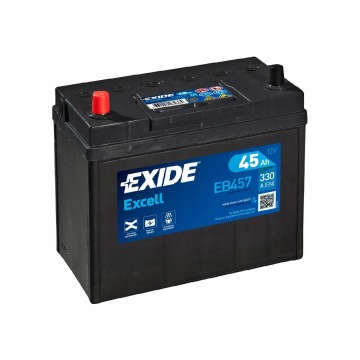 Akumulator 45Ah 330A exide excell japan L+