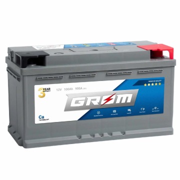 Akumulator 100Ah 900A GROM Premium P+ || Gliwice, Toszecka 11