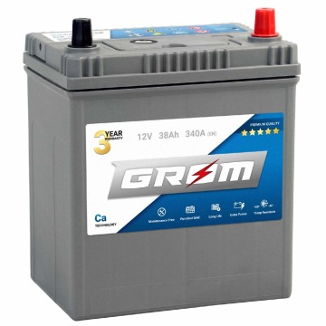 Akumulator 38Ah 340A GROM Premium Japan P+ || Gliwice, Toszecka 11