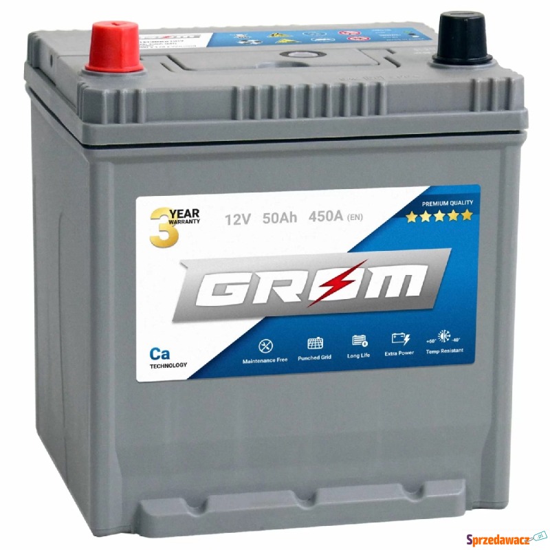Akumulator 50Ah 450A Japan L+ GROM Premium ||... - Akumulatory - Gliwice