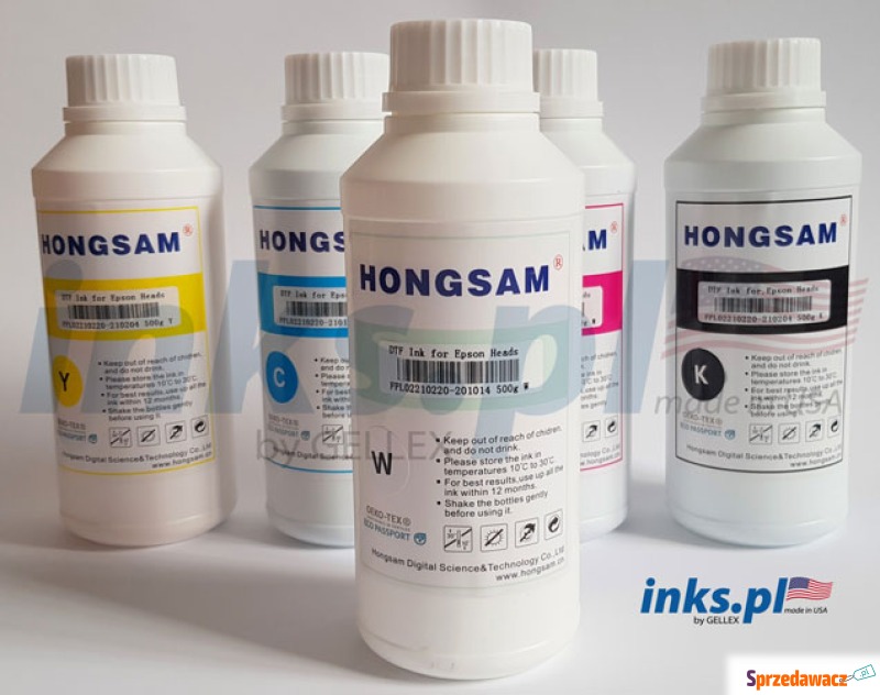 Tusz Hongsam DTF 1+1 biały 500ml
