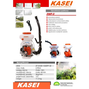 KASEI 3WF-3 OPRYSKIWACZ SPALINOWY ZAMGŁAWIAJĄCY... - Opryskiwacze - Opalenica - zdjęcie 4