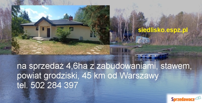 Posiadłość 4,6ha z budynkami,...