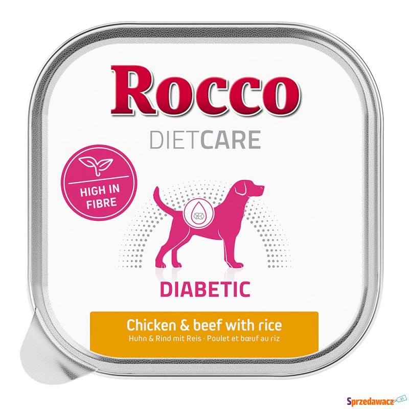 Rocco Diet Care Diabetic w tackach, kurczak i... - Karmy dla psów - Siemysłów