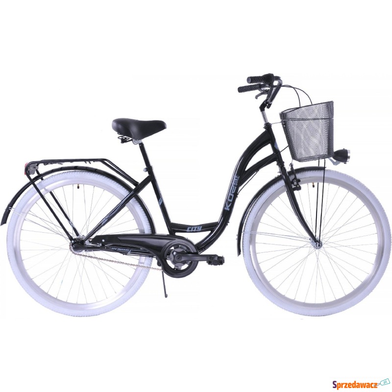 Kozbike K14 Rower miejski Kozbike 28 3bieg czarny... - Rowery miejskie - Legnica