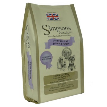 Dwupak Simpson Premium, 2 x 12 kg  - Sensitive Puppy Salmon & Potato