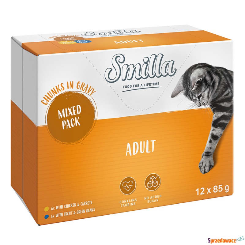 Smilla Adult, kawałeczki w sosie z warzywami -... - Karmy dla kotów - Bytom