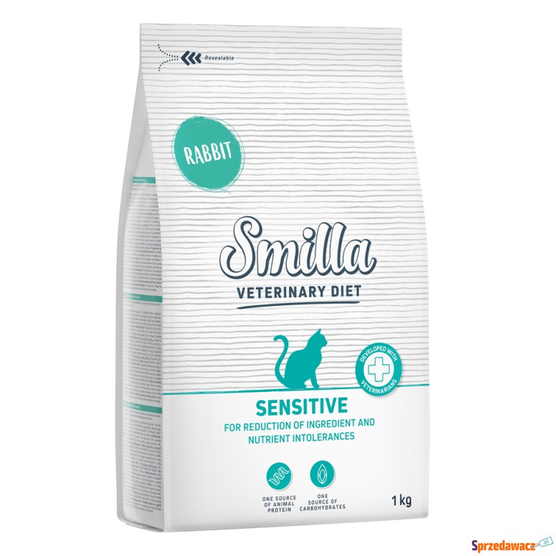 Smilla Veterinary Diet Sensitive, królik - 1 kg - Karmy dla kotów - Gliwice