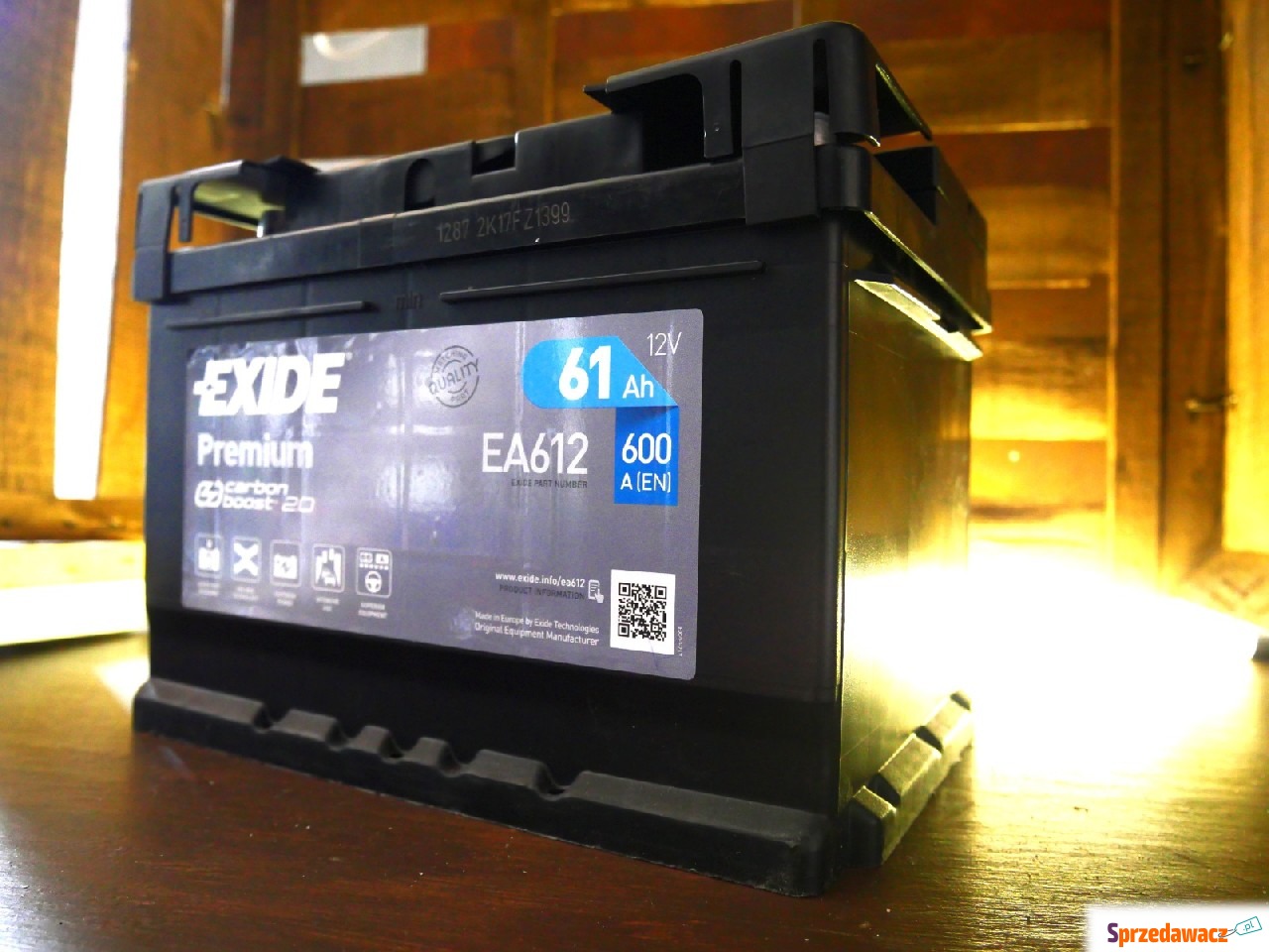 Akumulator 61Ah 600A Exide Premium