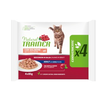 Natural Trainer Adult  - Łosoś, 4 x 85 g