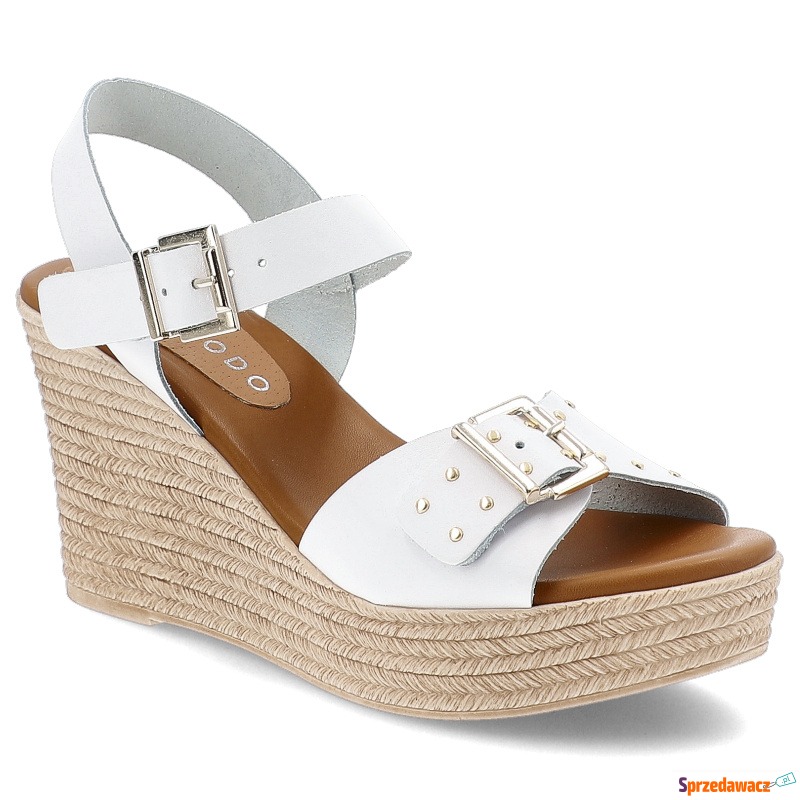 Sandały damskie Armodo, na koturnie skórzane... - Klapki damskie - Dąbrowa Górnicza