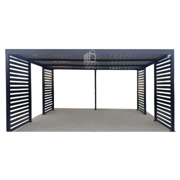 CarPort PREMIUM - Wiata samochodowa 5x5 Antracyt - dodatkowa zabudowa ID943